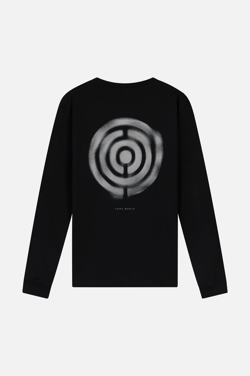 CORE BLUR ICON LONGSLEEVE BLACK