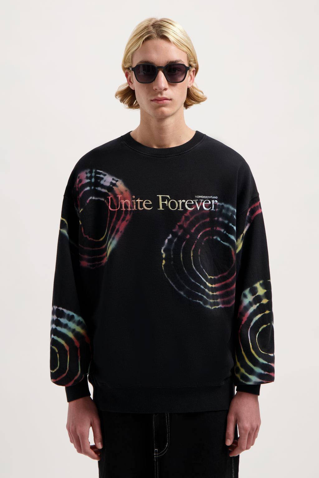 FLORAL UNITE TIE DYE SWEATSHIRT