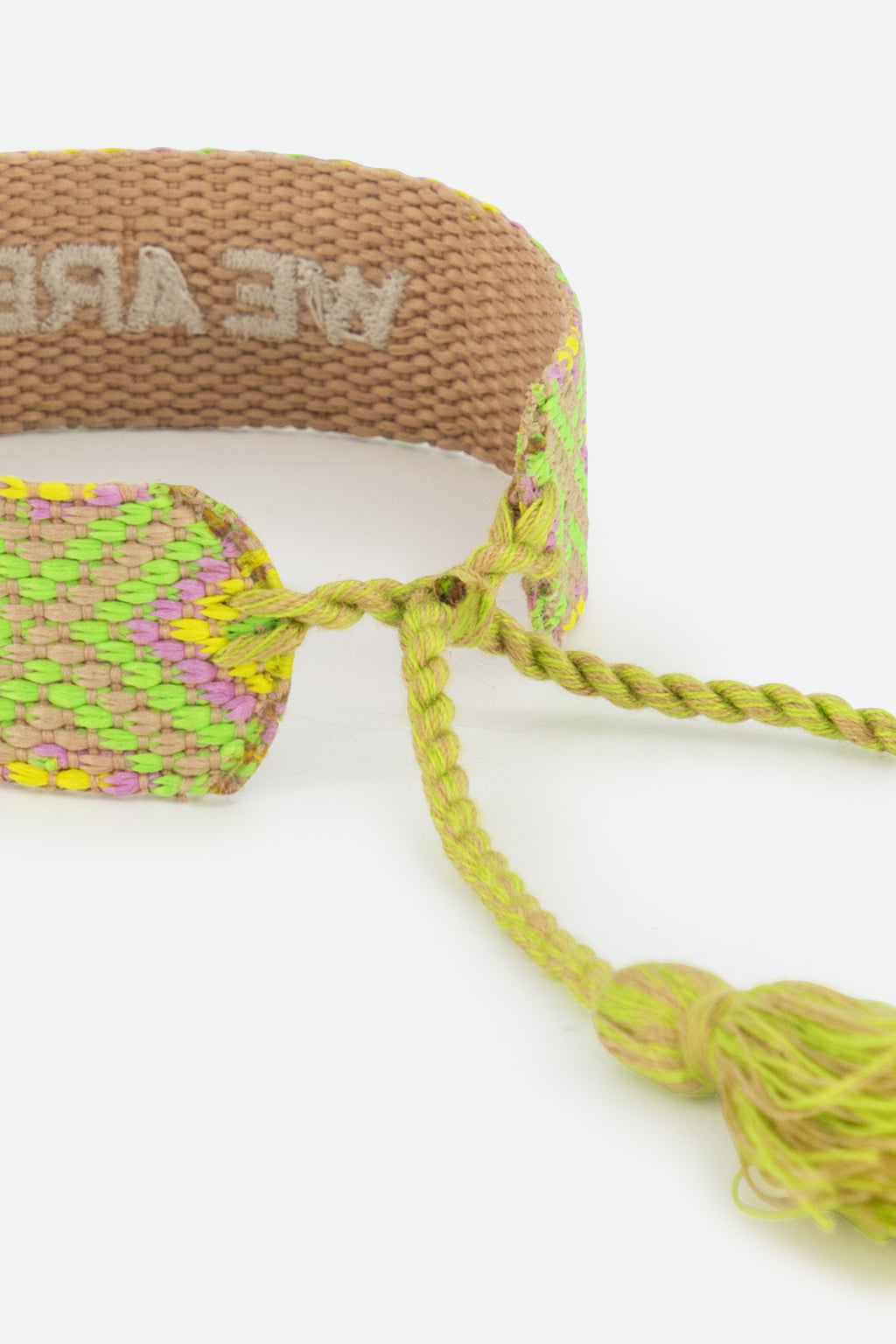 TML by Tomorrowland We Are One World Woven Bracelet Multicolor Drawstring
