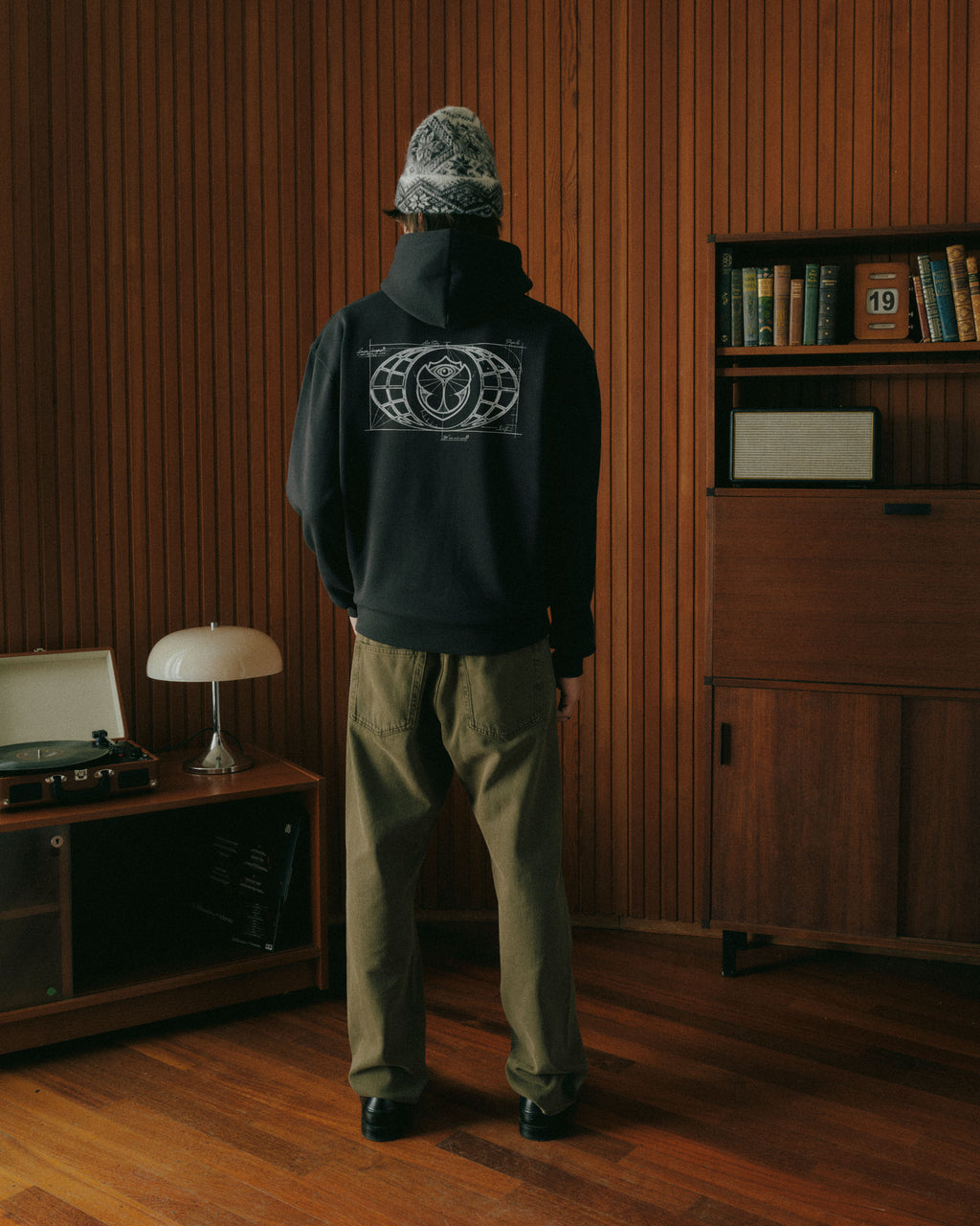 Sketch Globe Hoodie