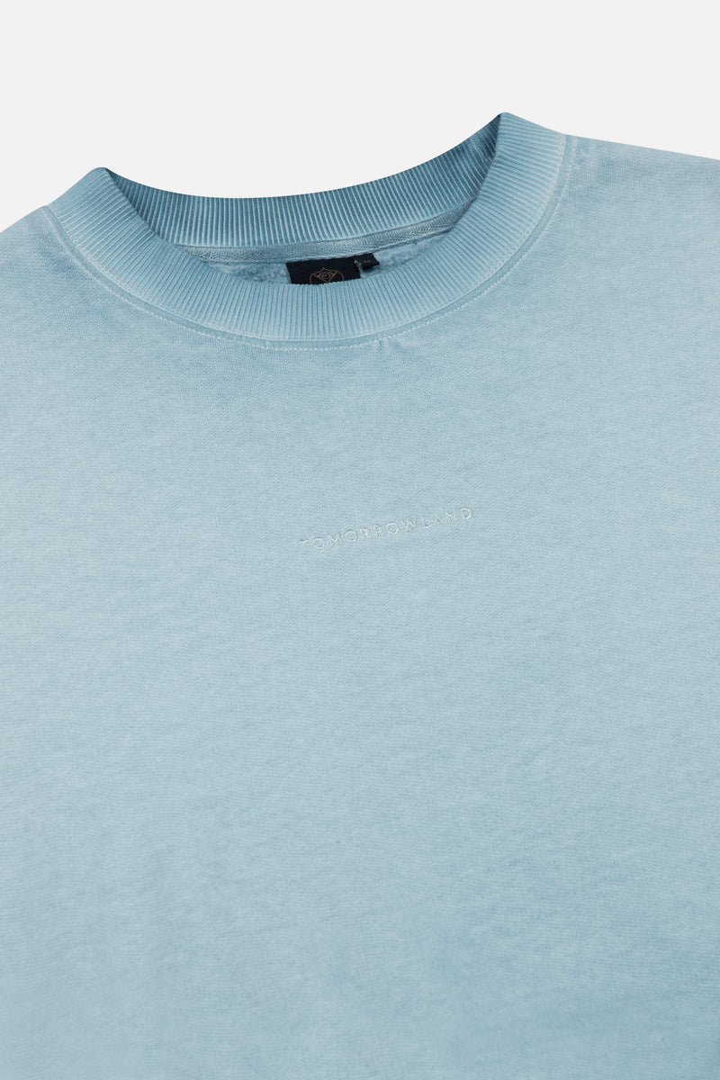 Flower Stamp Sweatshirt Women