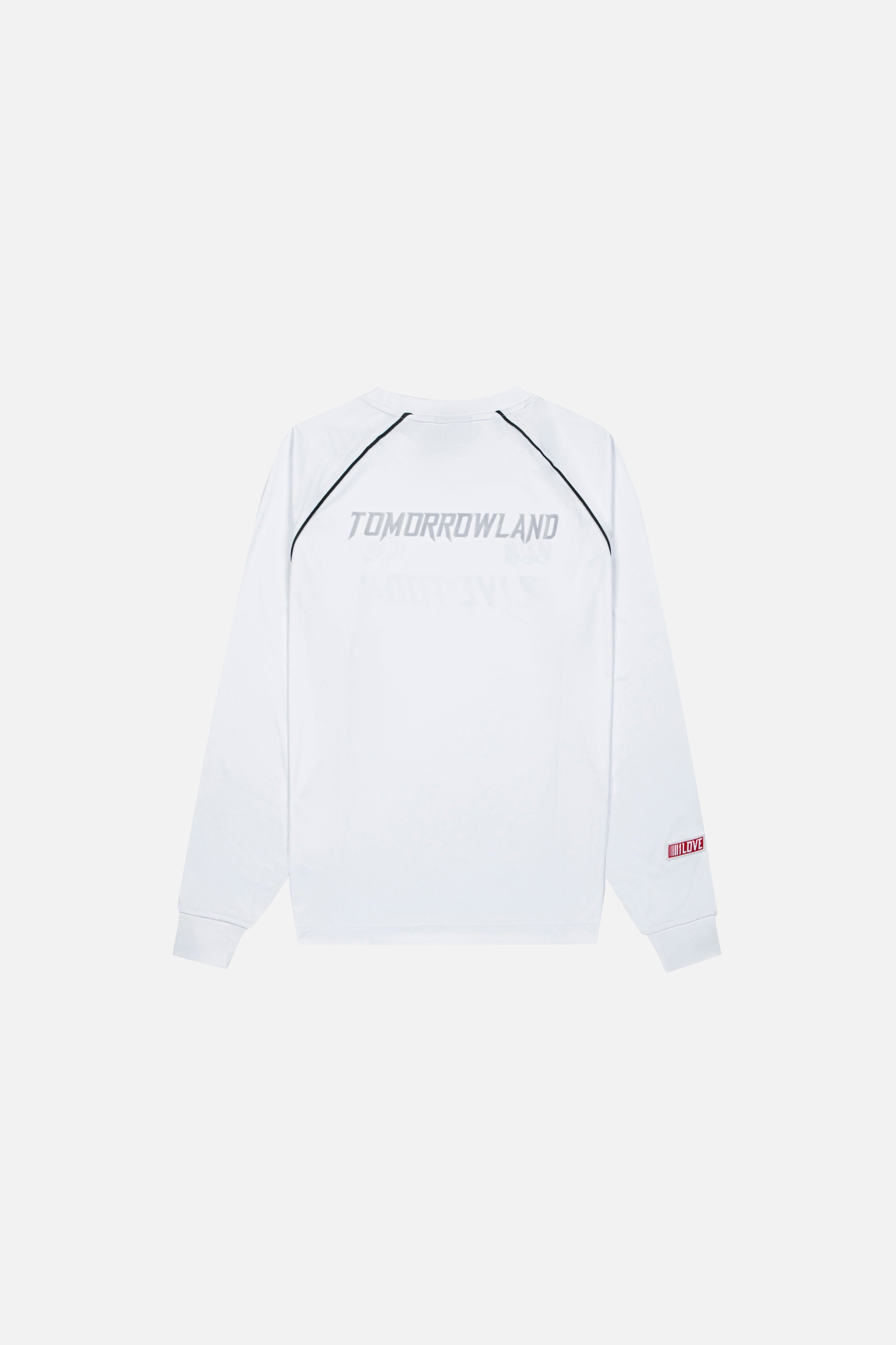 Slogan Baseball Longsleeve White - Tomorrowland Store