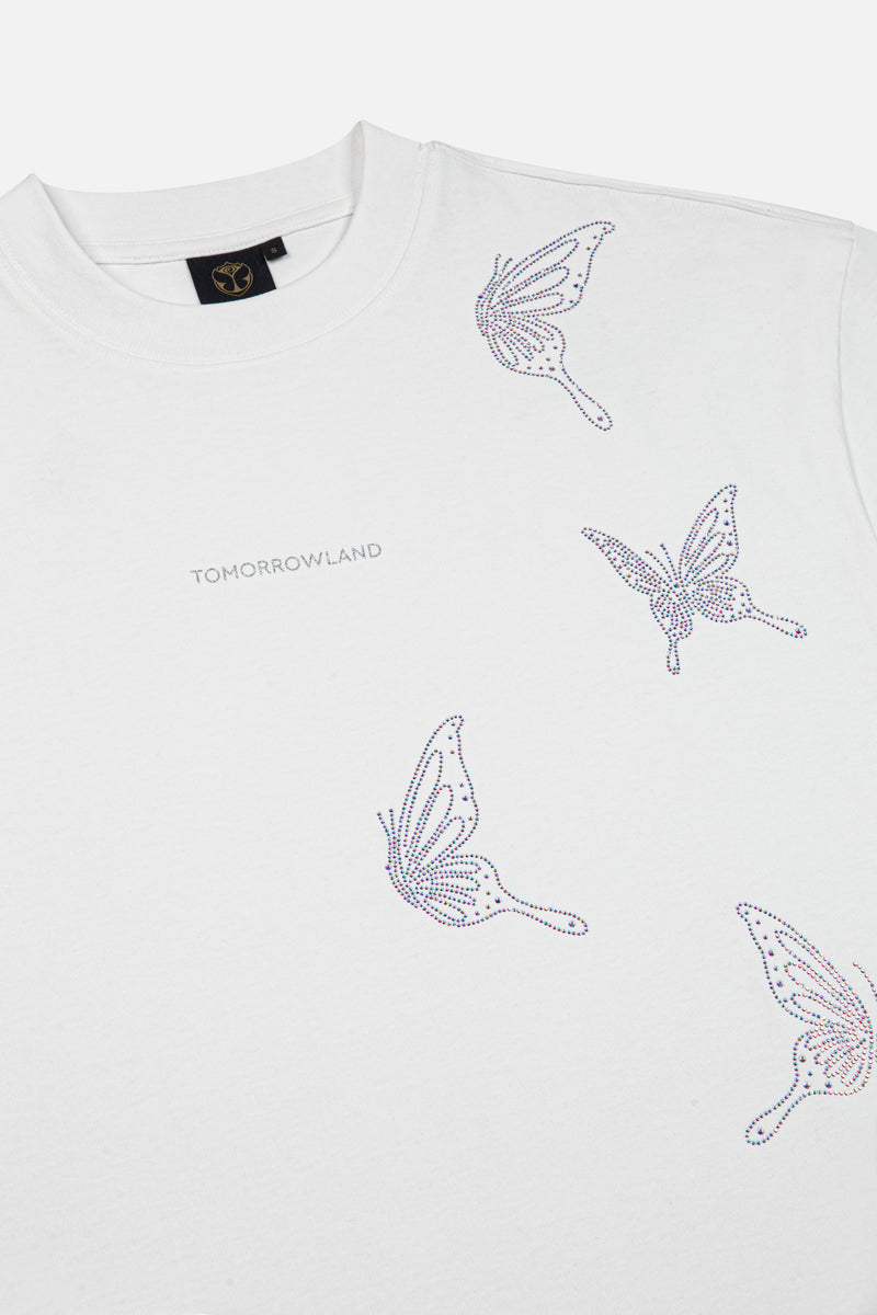 Butterfly Sparkle T-Shirt Dress Women