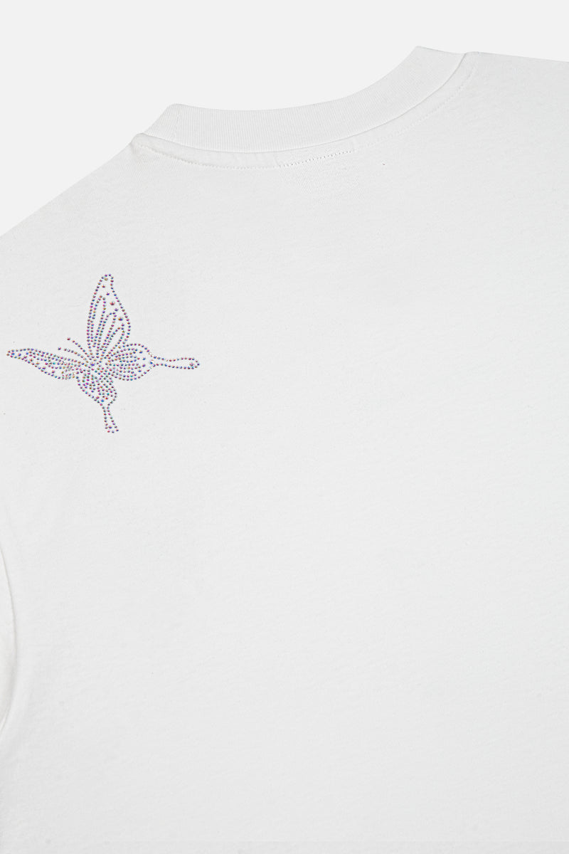 Butterfly Sparkle T-Shirt Dress Women