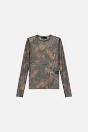 BUTTERFLY MESH T-SHIRT WOMEN - 1