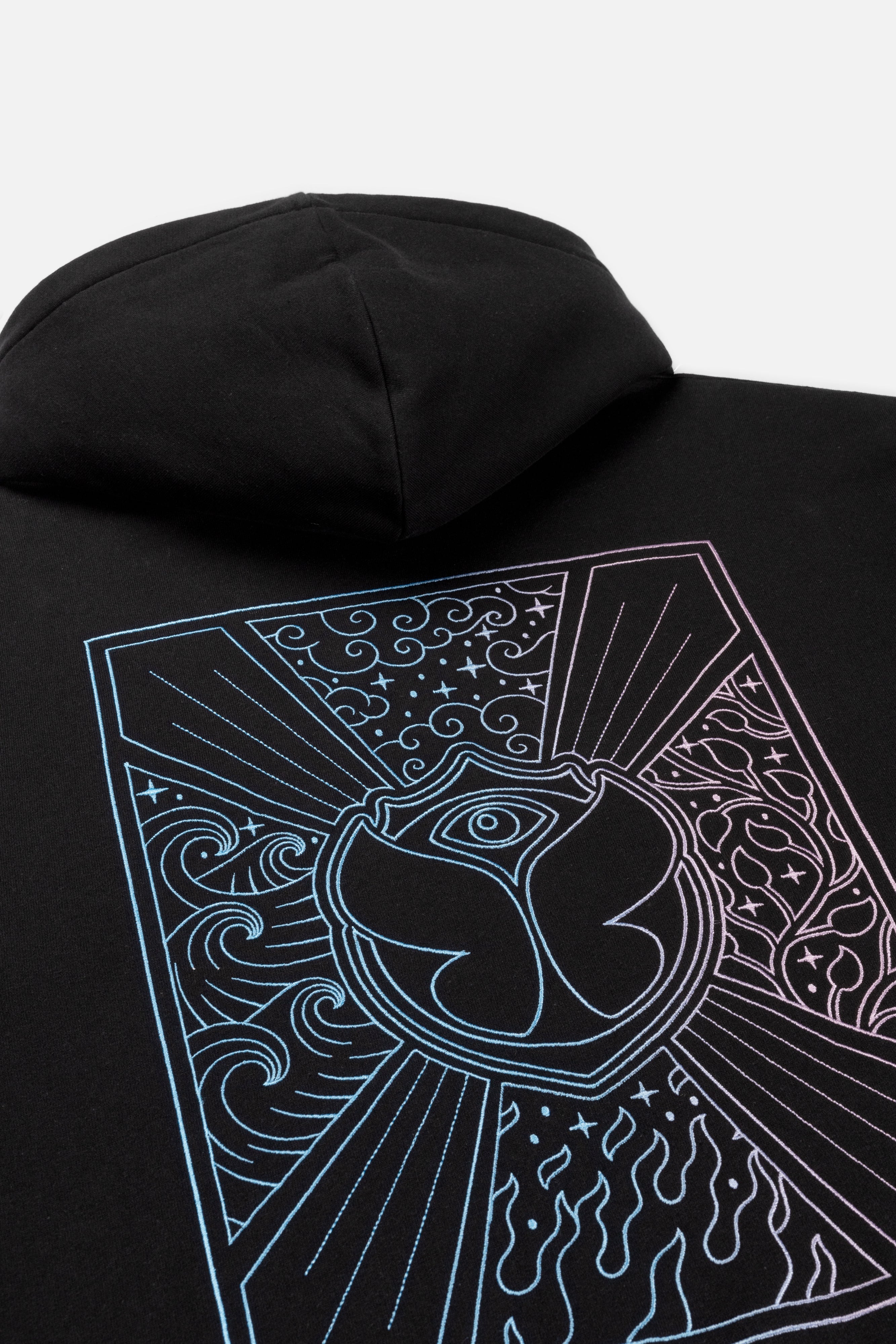Unity Flag Gradient Hoodie Black - Tomorrowland Store