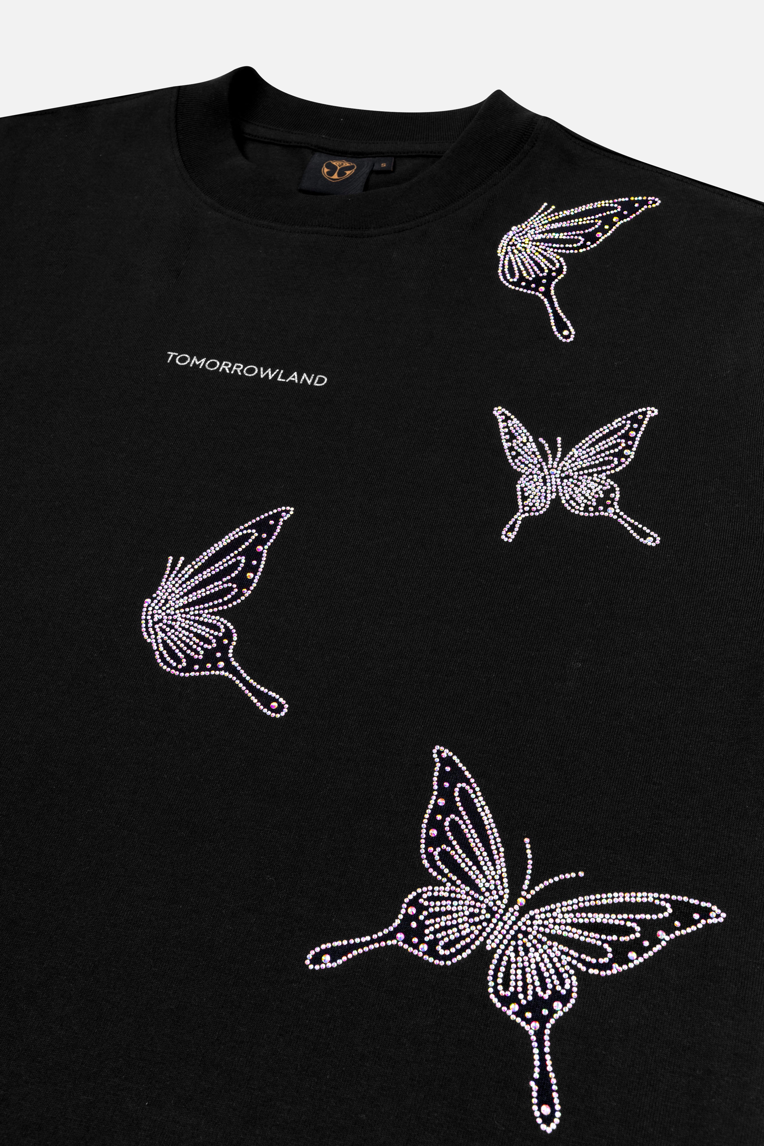 トップス Batlogue Glitter Tshirt Butterfly Sparkle T-Shirt Women Black - Tomorrowland Store