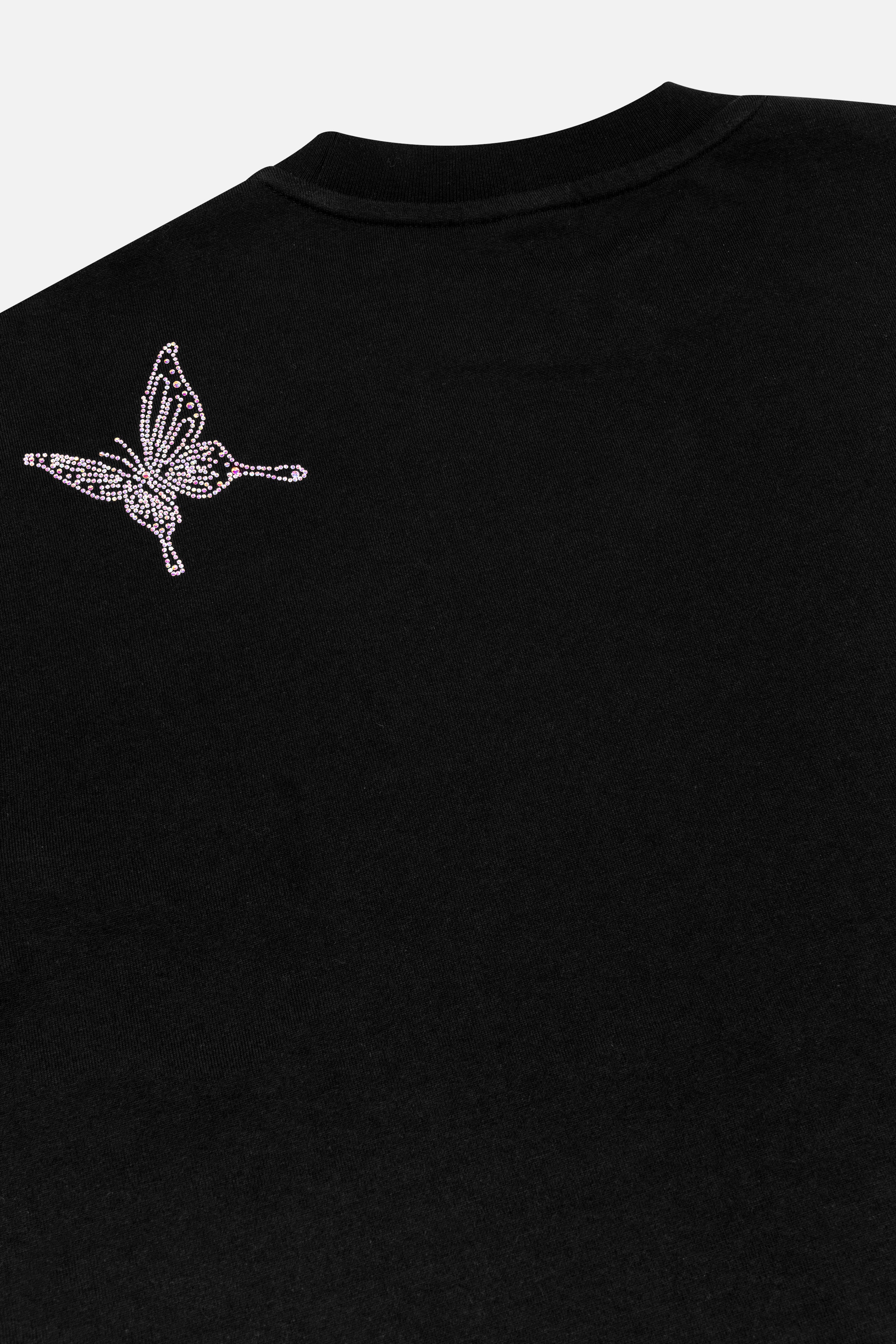 Butterfly Sparkle T-Shirt Women Black - Tomorrowland Store
