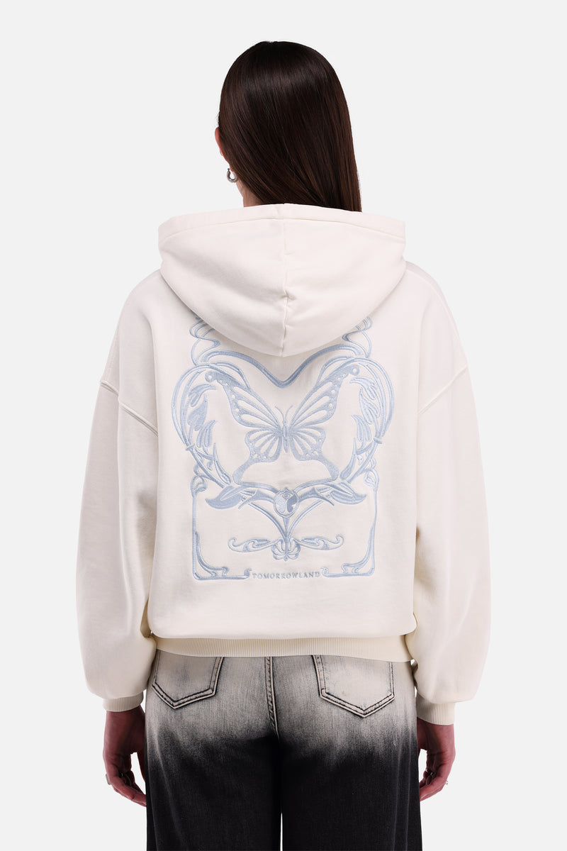 BUTTERFLY CONTRAST HOODIE WOMEN