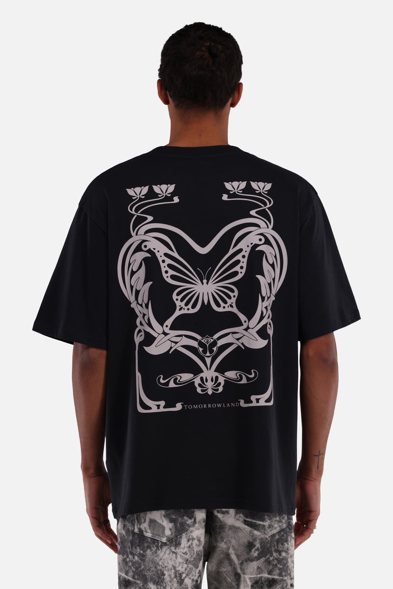 BUTTERFLY CONTRAST T-SHIRT