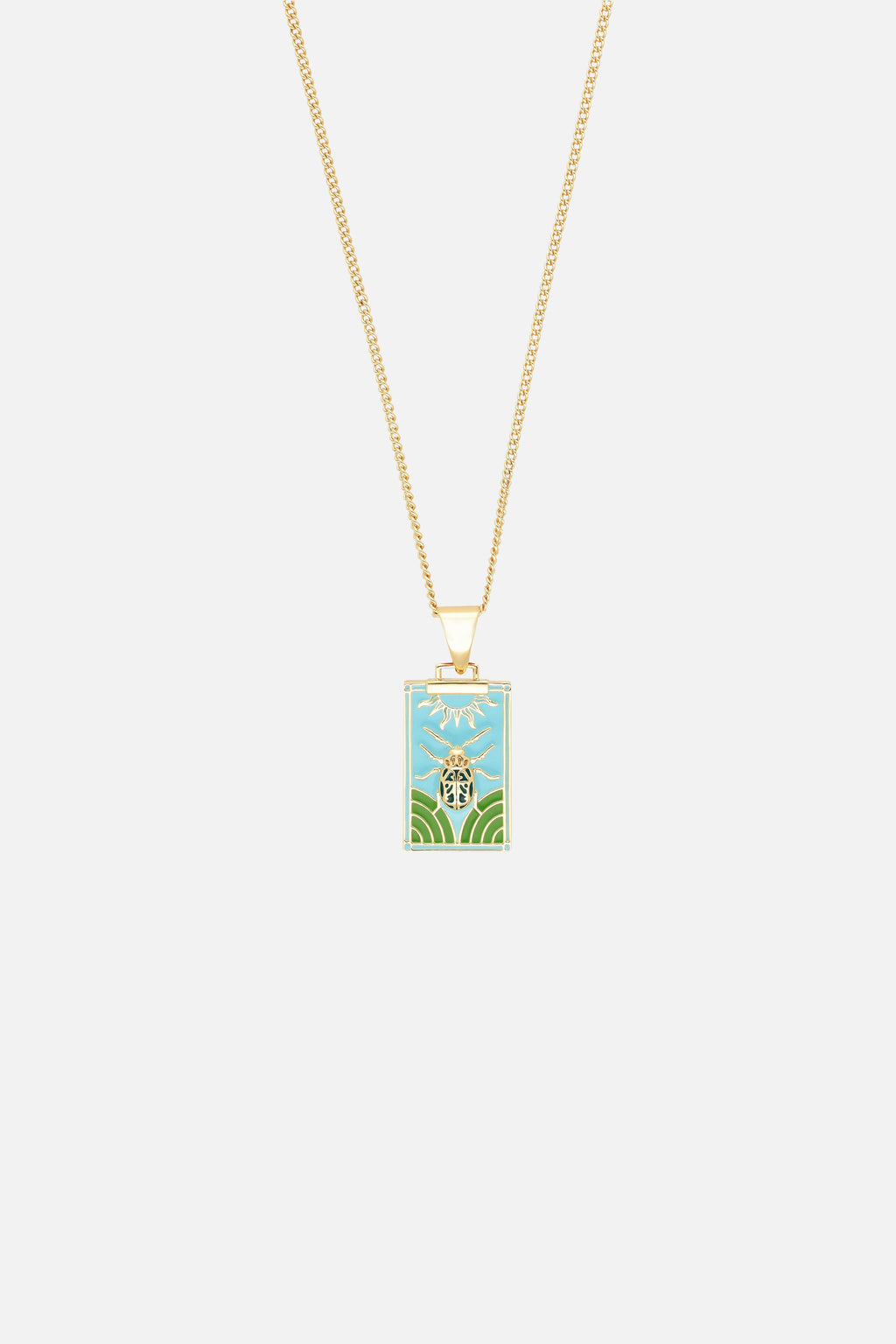 BEETLE PENDANT NECKLACE