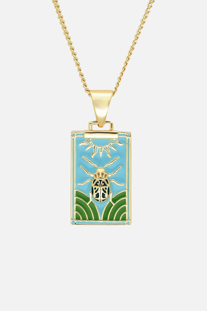 BEETLE PENDANT NECKLACE