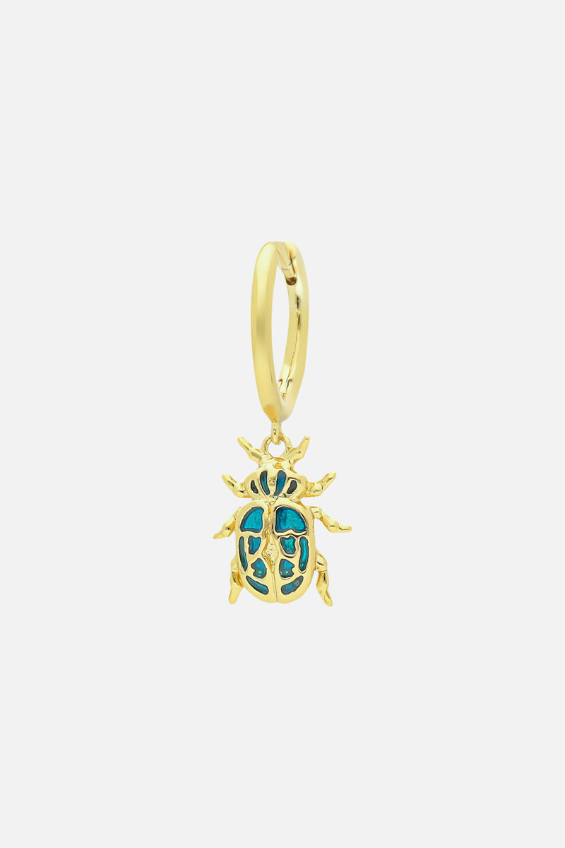 BEETLE HOOP EARRINGS