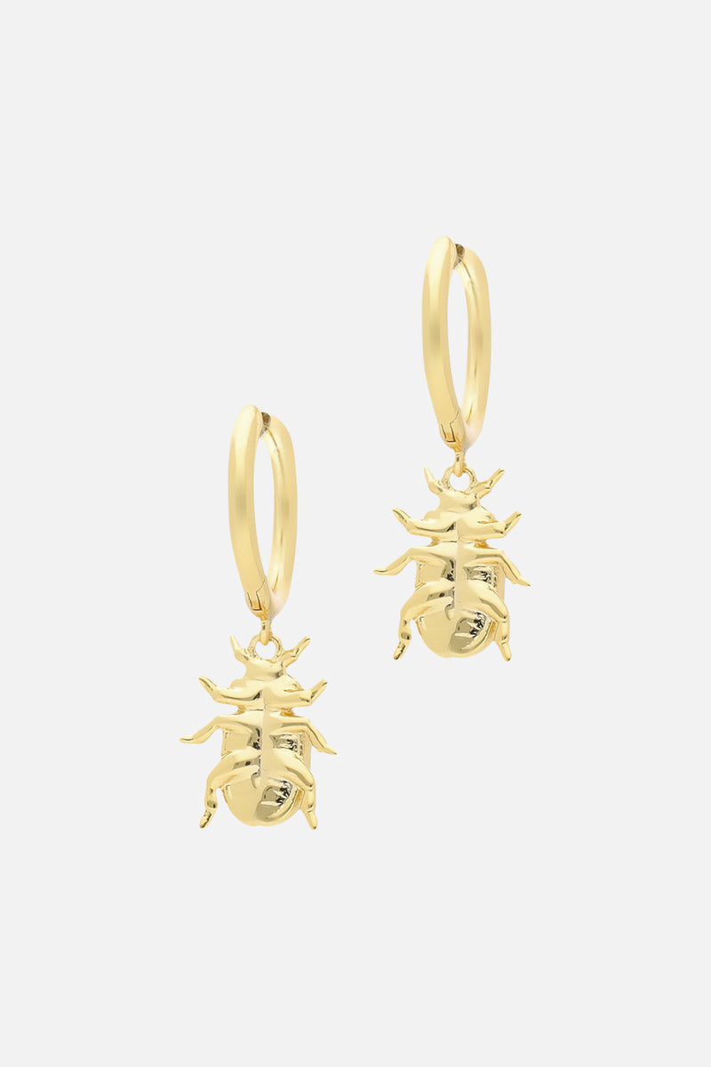 BEETLE HOOP EARRINGS