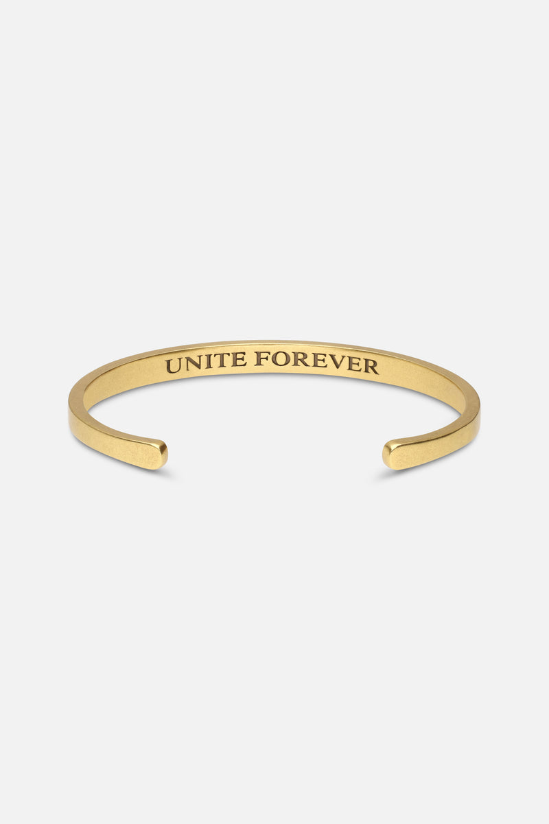 Slogan Bangle Bracelet