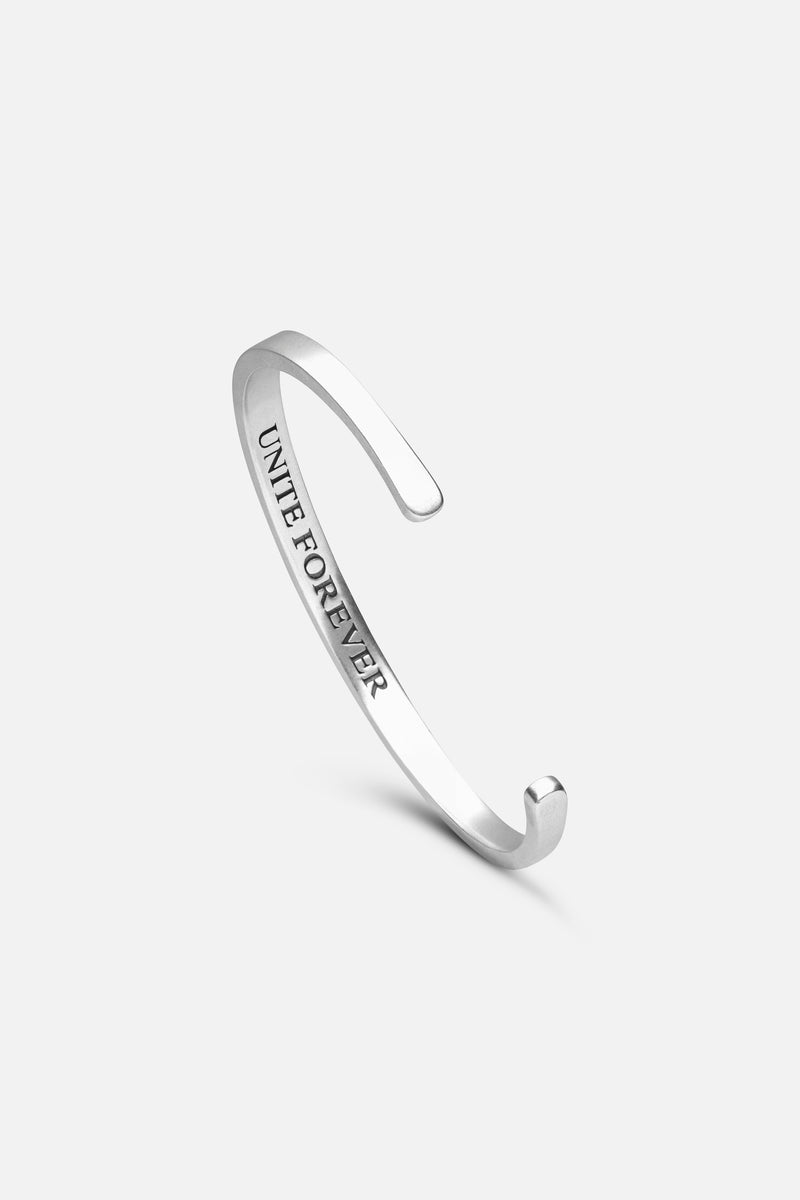 Slogan Bangle Bracelet