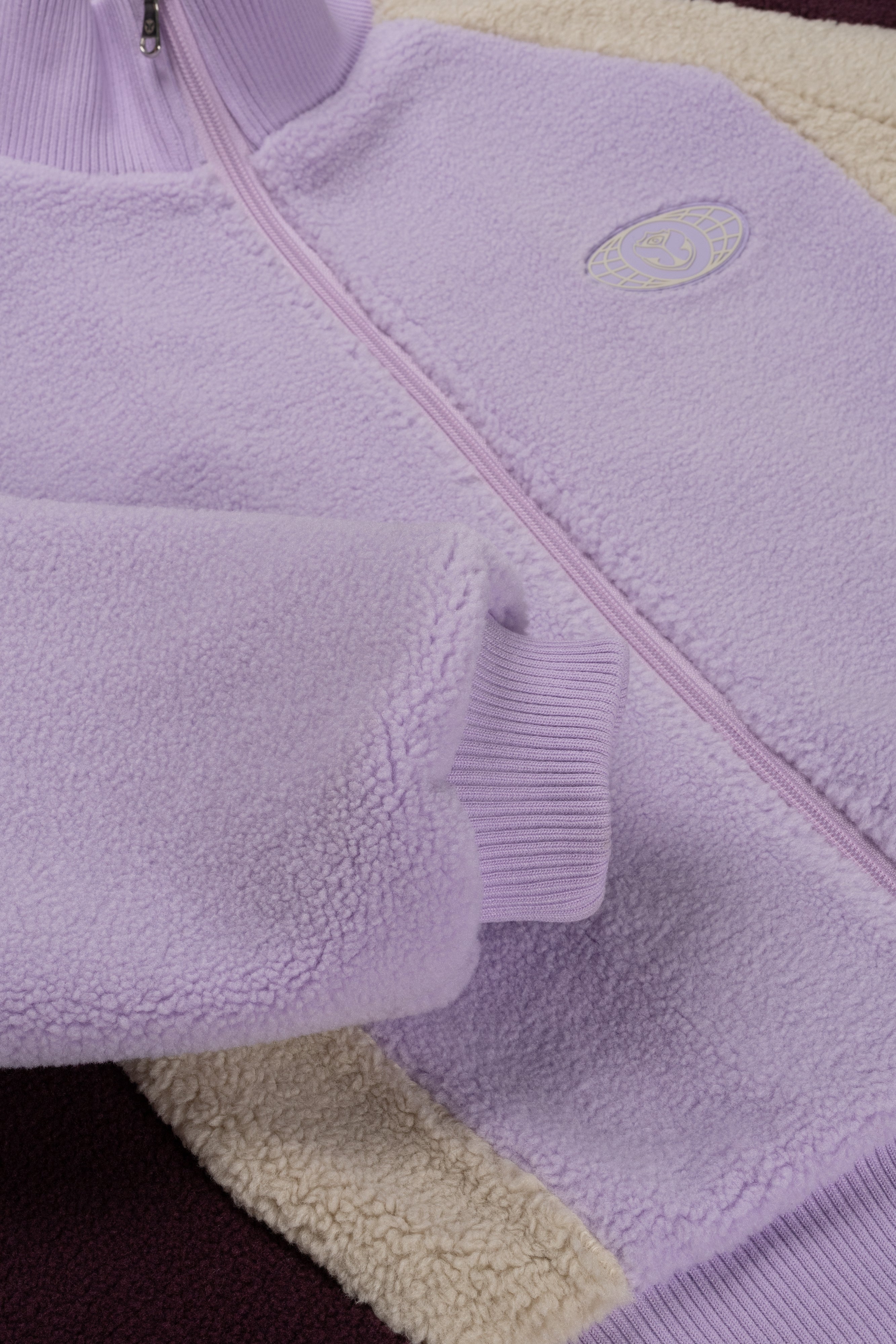 Swirl Teddy Jacket Women Purple - Tomorrowland Store