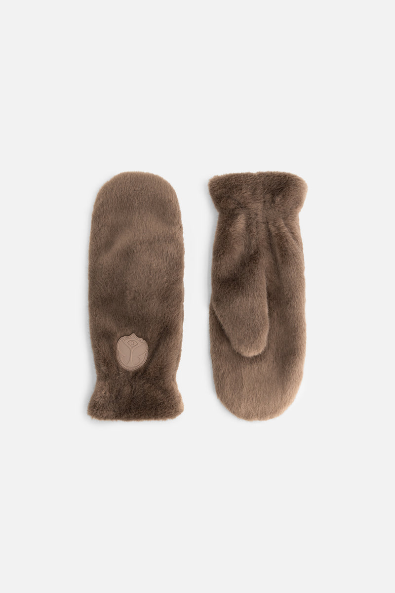 Icon Faux Fur Mittens Women