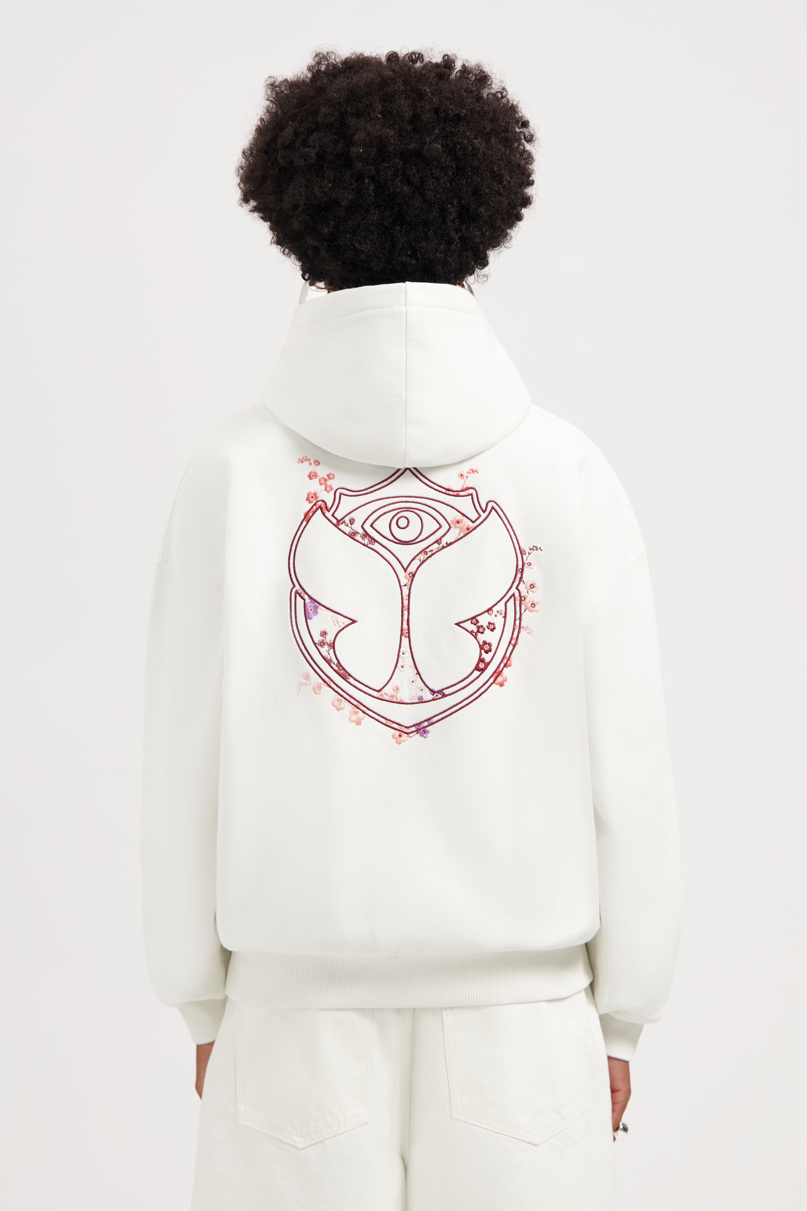 ★OAMC★ Flora Sweatshirt Off White 23E28OAJ26NYLOA013101 FLORA ICON HOODIE WOMEN - Tomorrowland Store