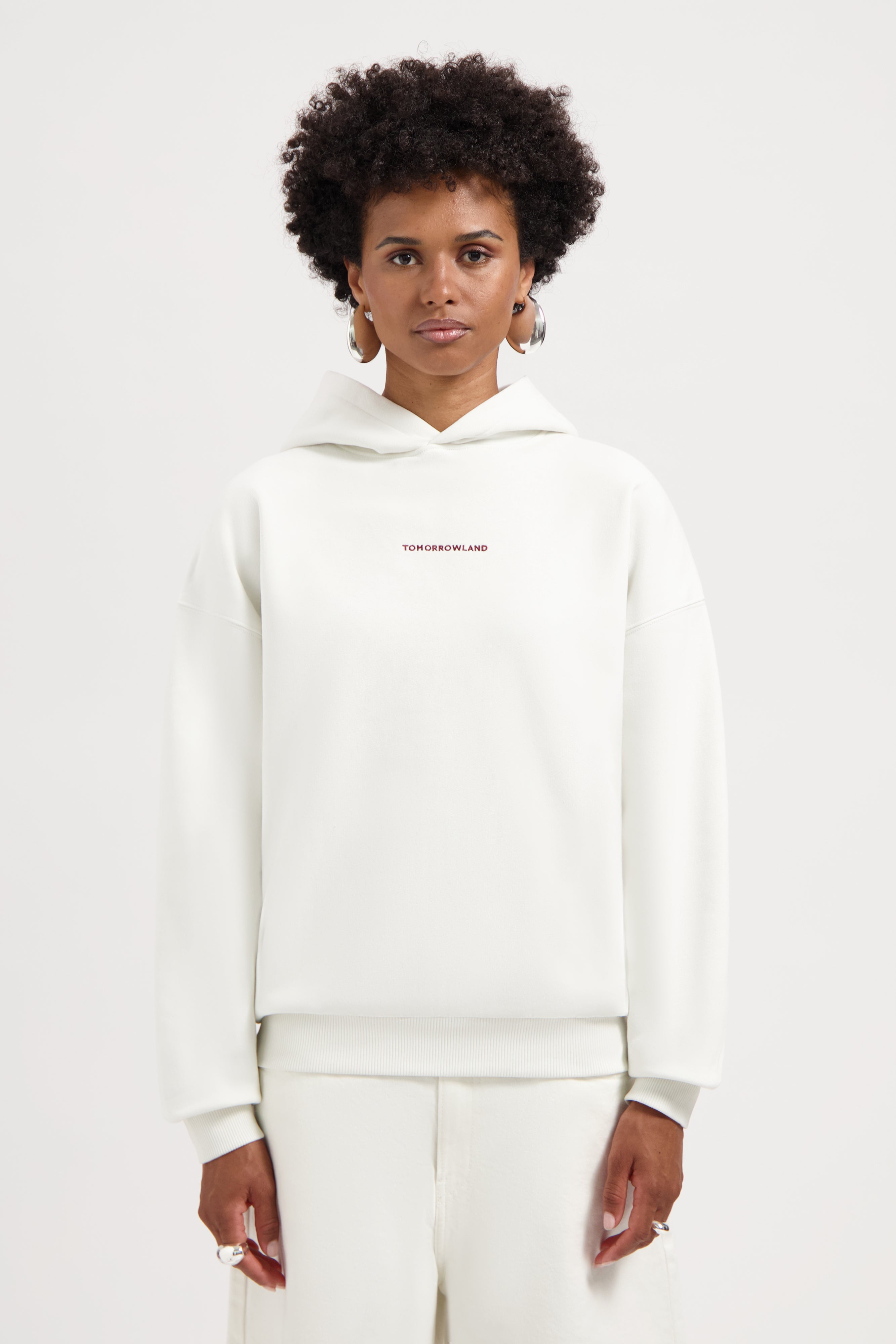 ★OAMC★ Flora Sweatshirt Off White 23E28OAJ26NYLOA013101 FLORA ICON HOODIE WOMEN - Tomorrowland Store
