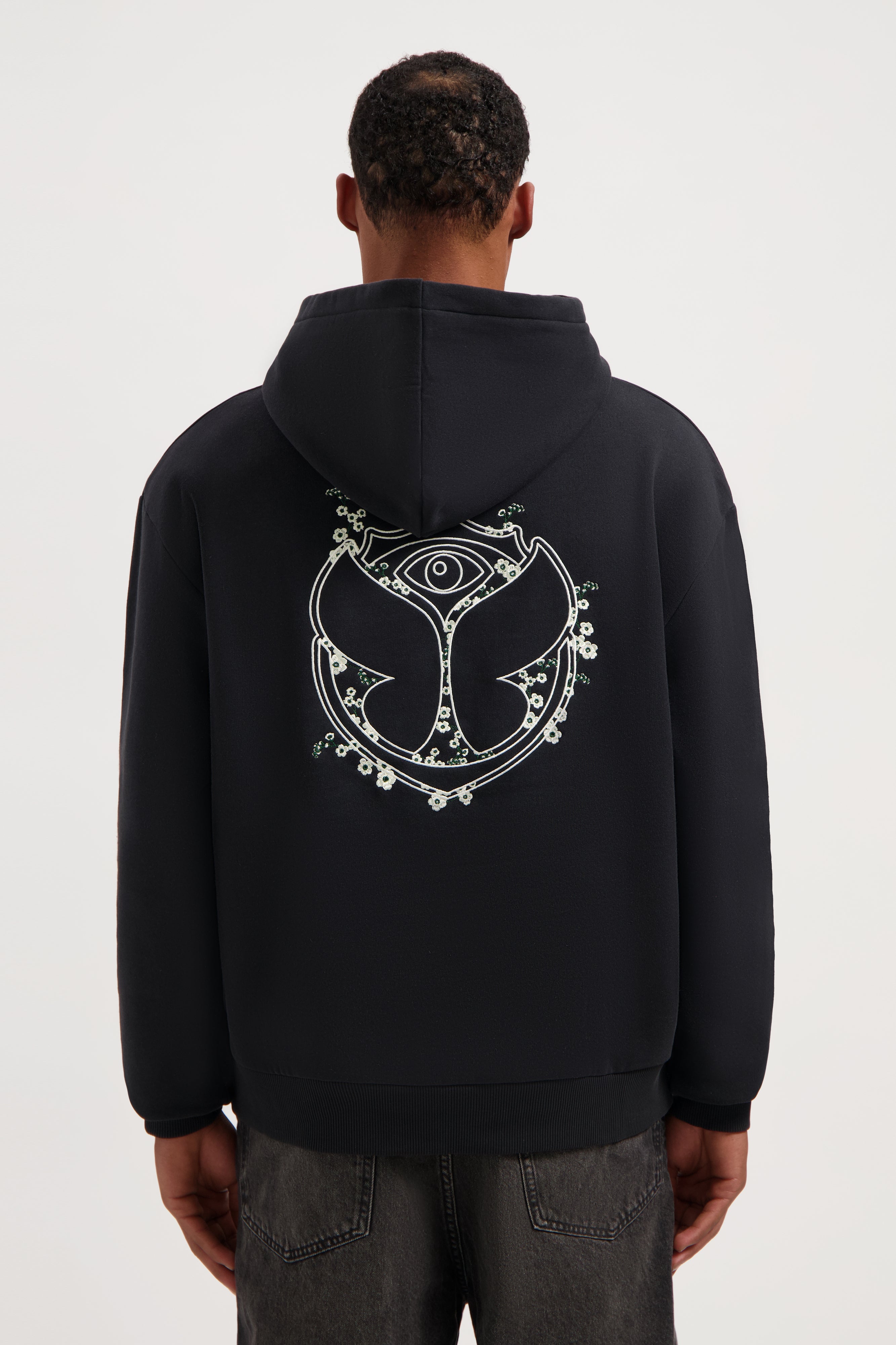 Flora Icon Hoodie Black - Tomorrowland Store
