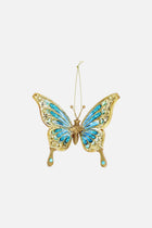 ORNAMENT GLASS BUTTERFLY H12CM