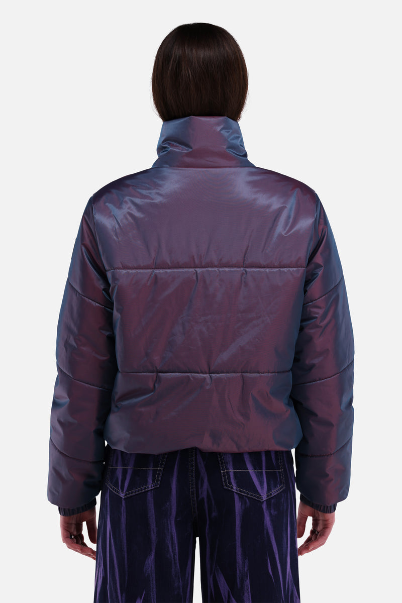 IRIDESCENT PUFFER JACKET WOMEN