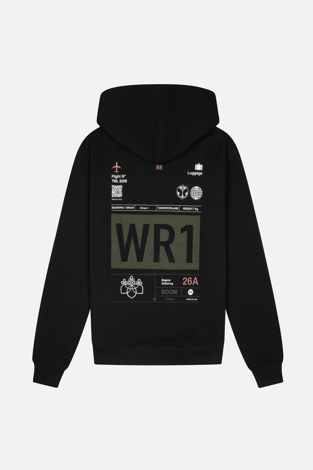 Boarding Pass Zip Hoodie