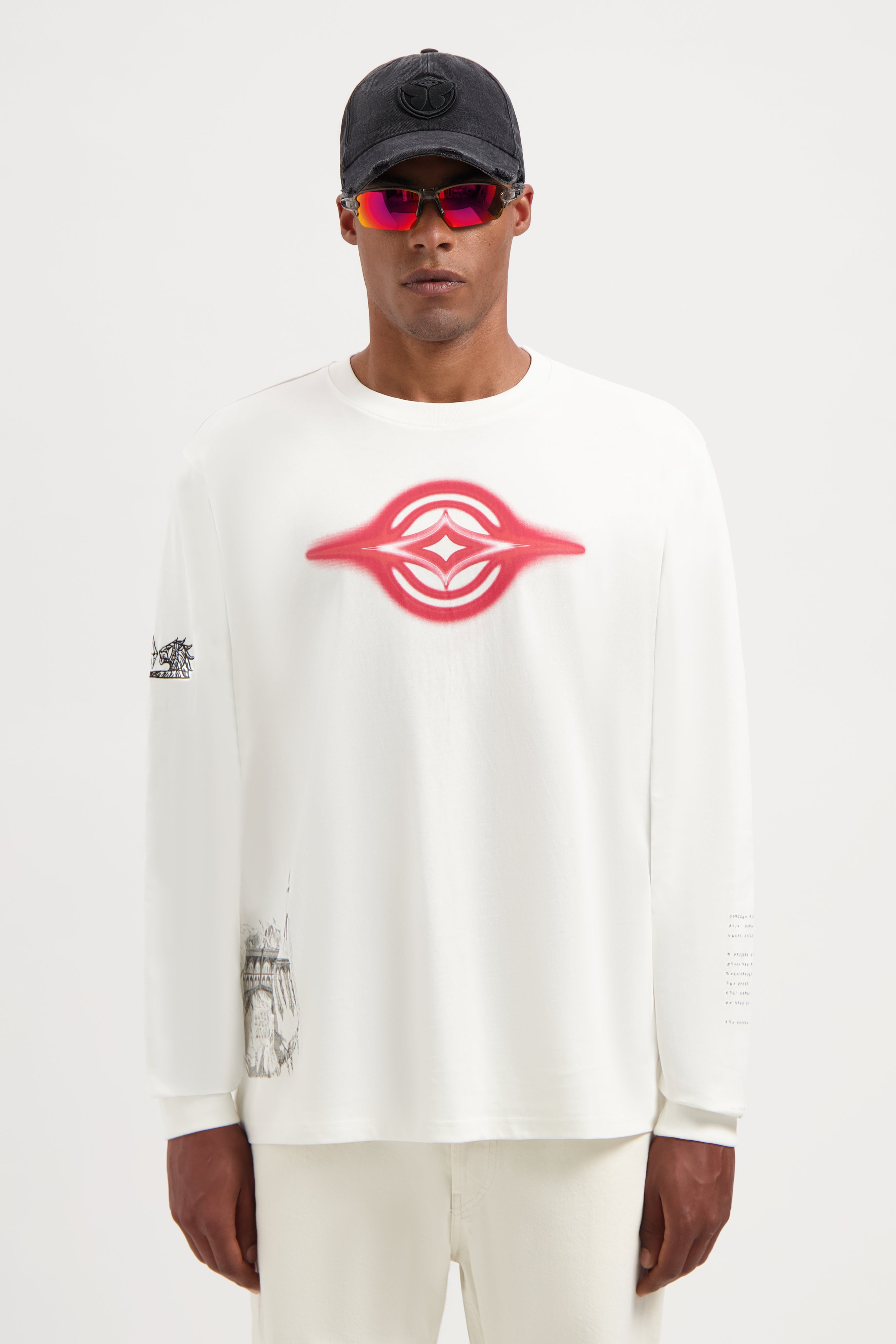 Tシャツ・カットソー THE COLDEST MOMENT TCM paranormal long sleeve whiteivory Losing Control • White • Long-Sleeve T-Shirt – Equal Vision
