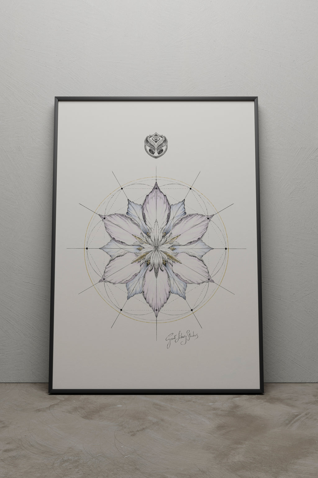 SEED OF LIFE - A2 BLACK FRAME