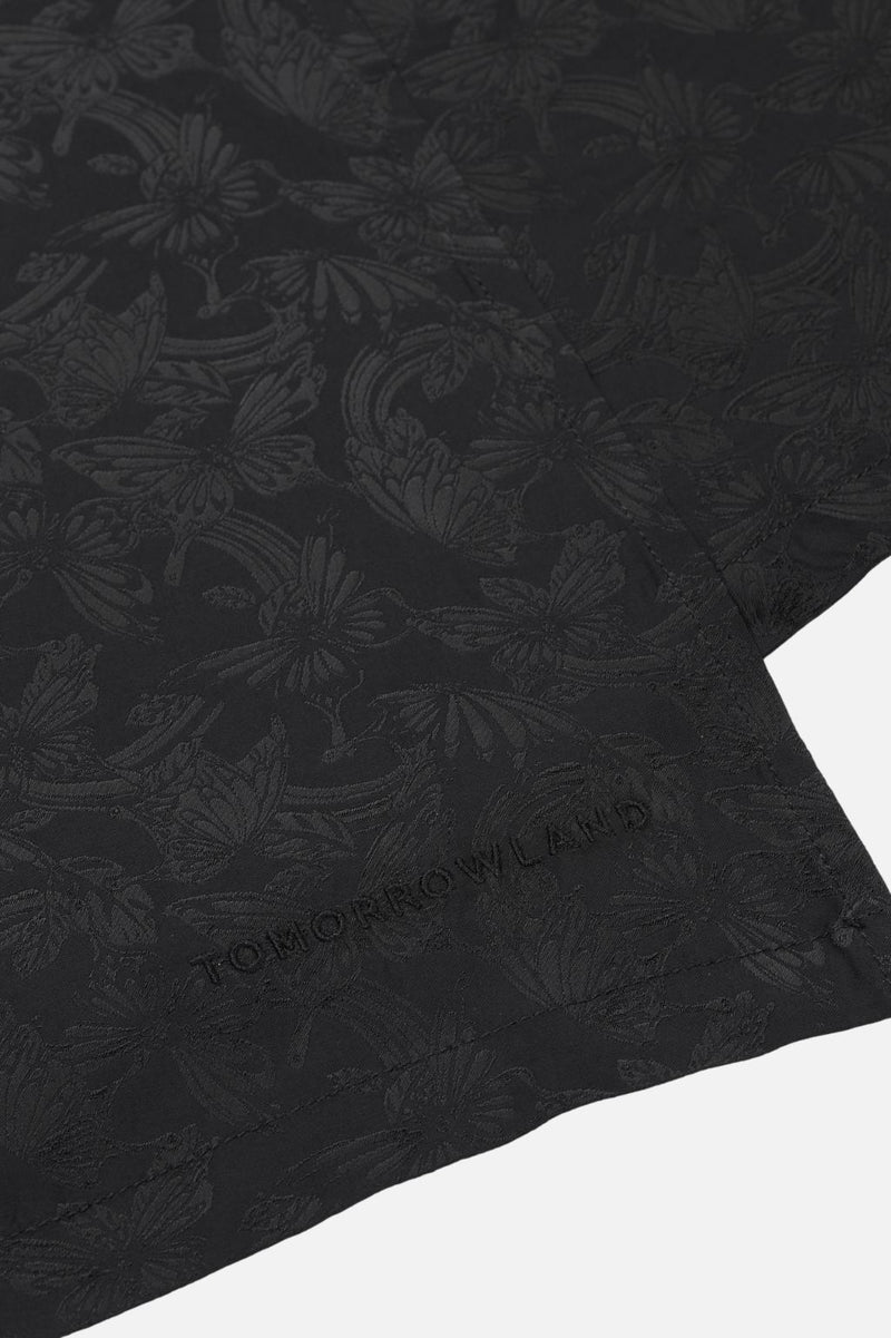Butterfly Jacquard Wrap Skirt Women