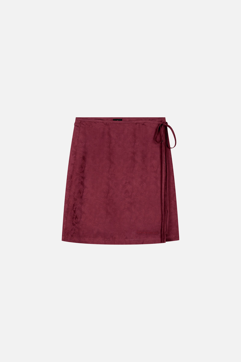 Butterfly Jacquard Wrap Skirt Women