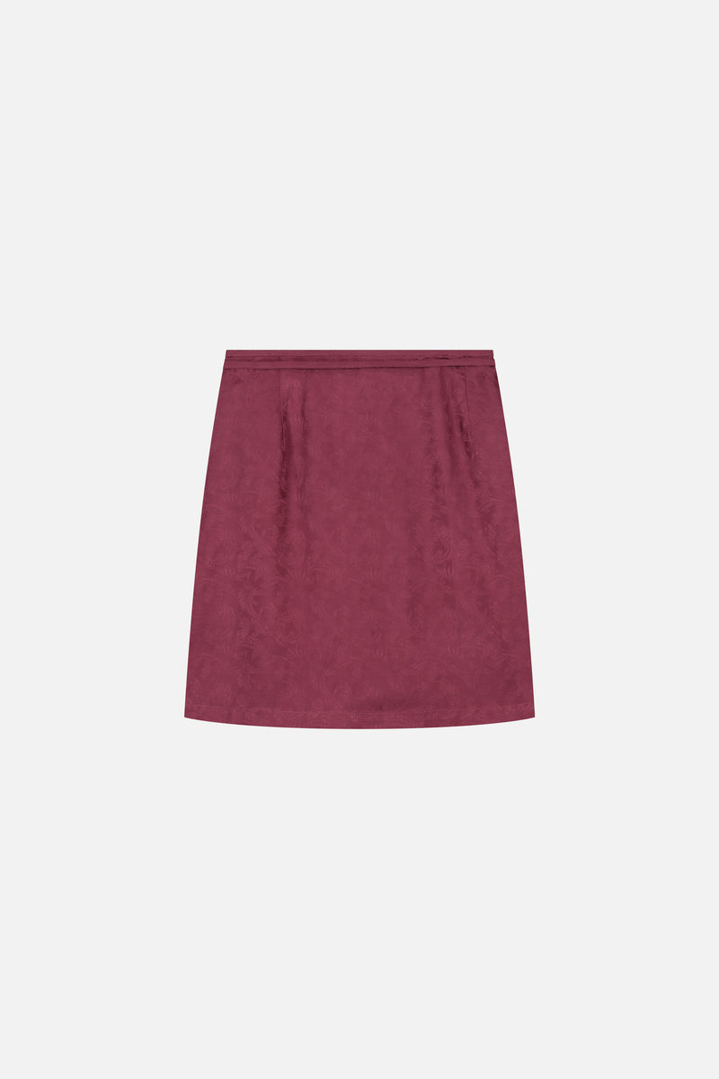 Butterfly Jacquard Wrap Skirt Women