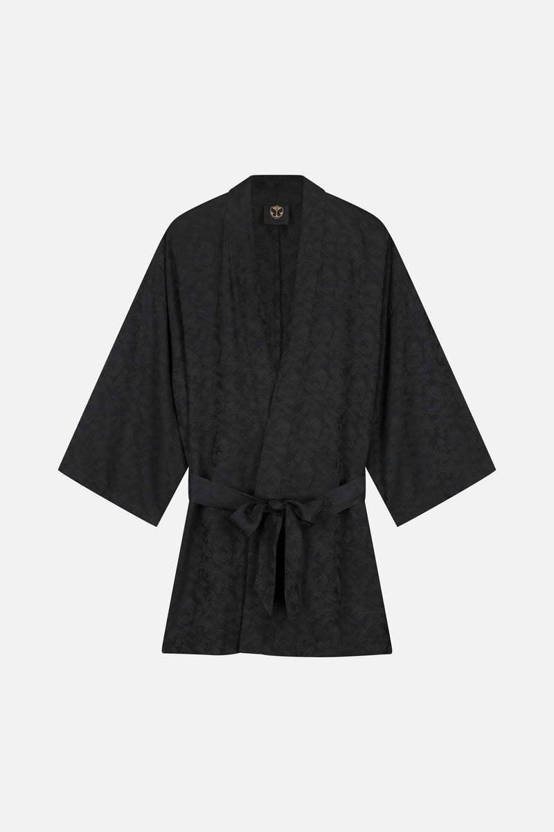 Butterfly Jacquard Kimono Top Women