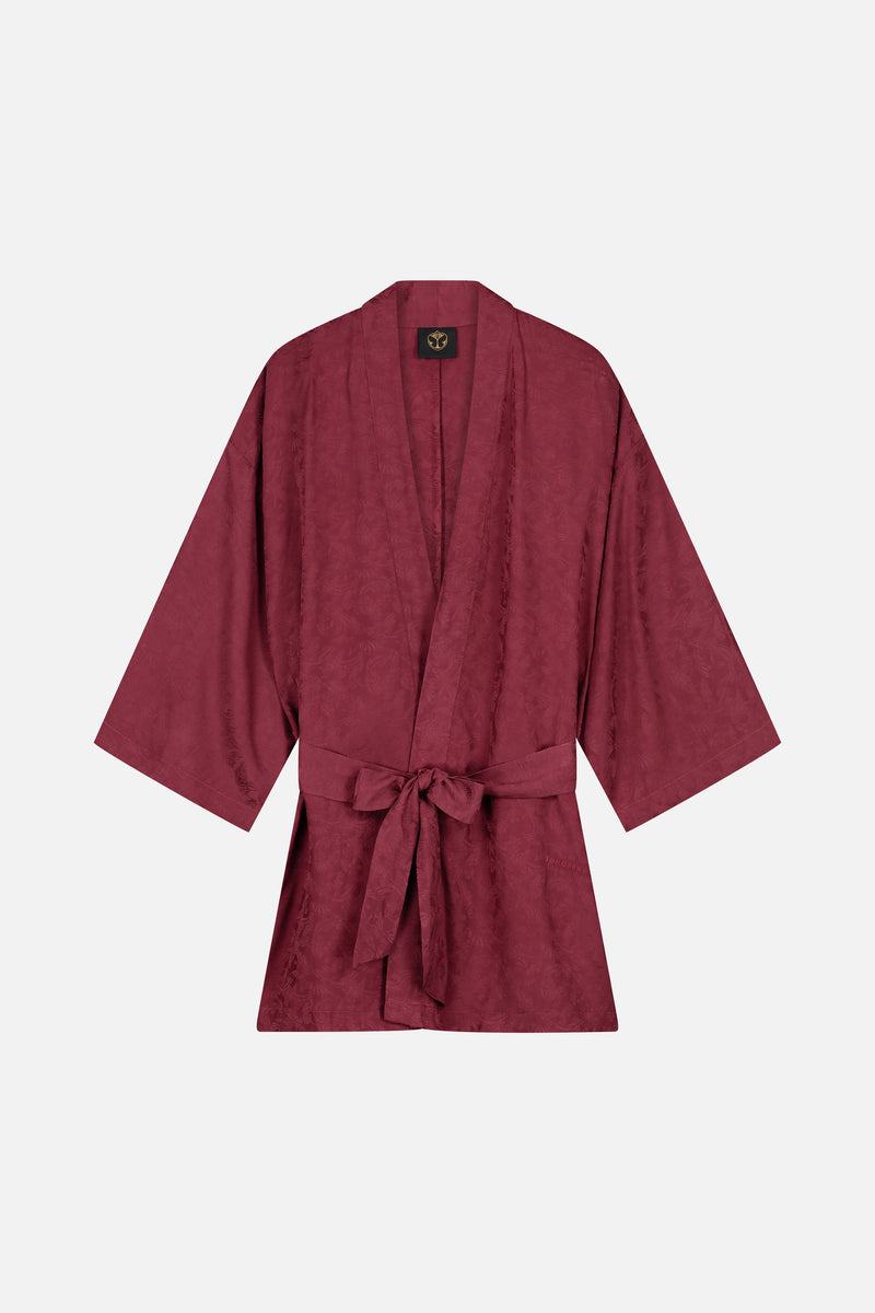 Butterfly Jacquard Kimono Top Women