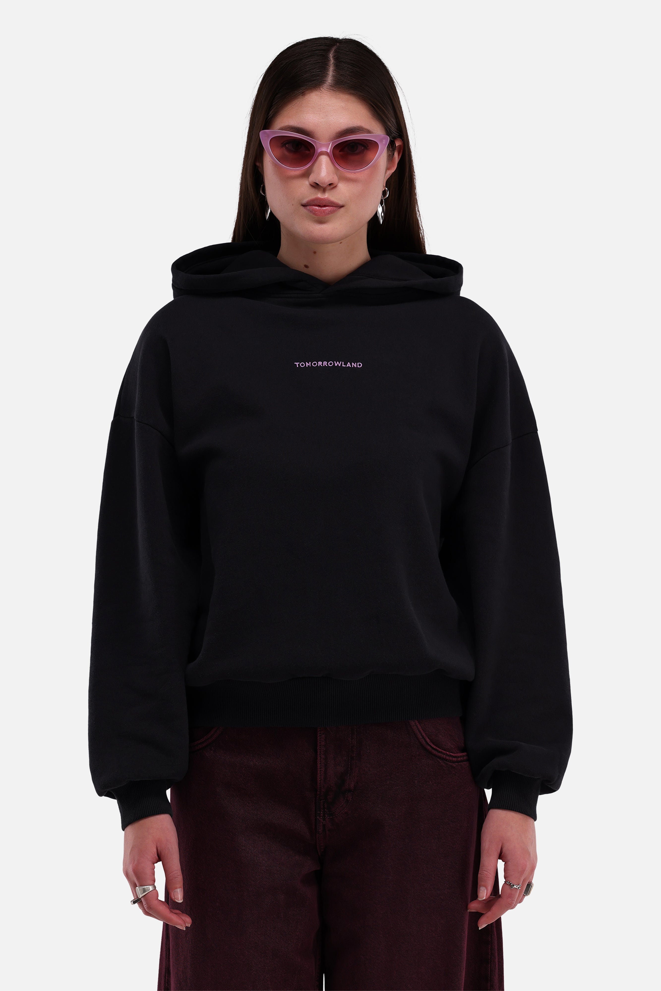 Fusion Shadow Hoodie Women Black - Tomorrowland Store