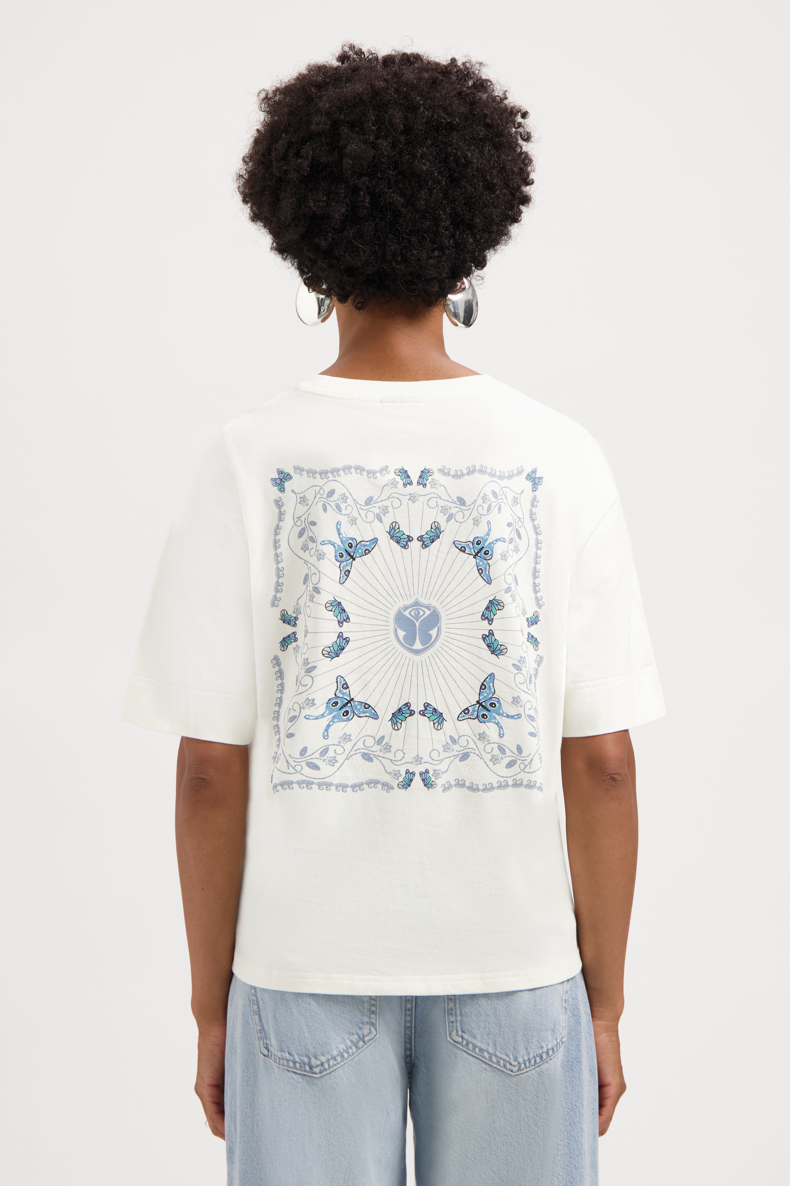 【EMIS】 (WOMENS) APPLIQUE T-SHIRT /追跡付 INDIGO + JAPANESE INK ASYMMETRIC CAMISOLE BLOUSE – THE SHOP
