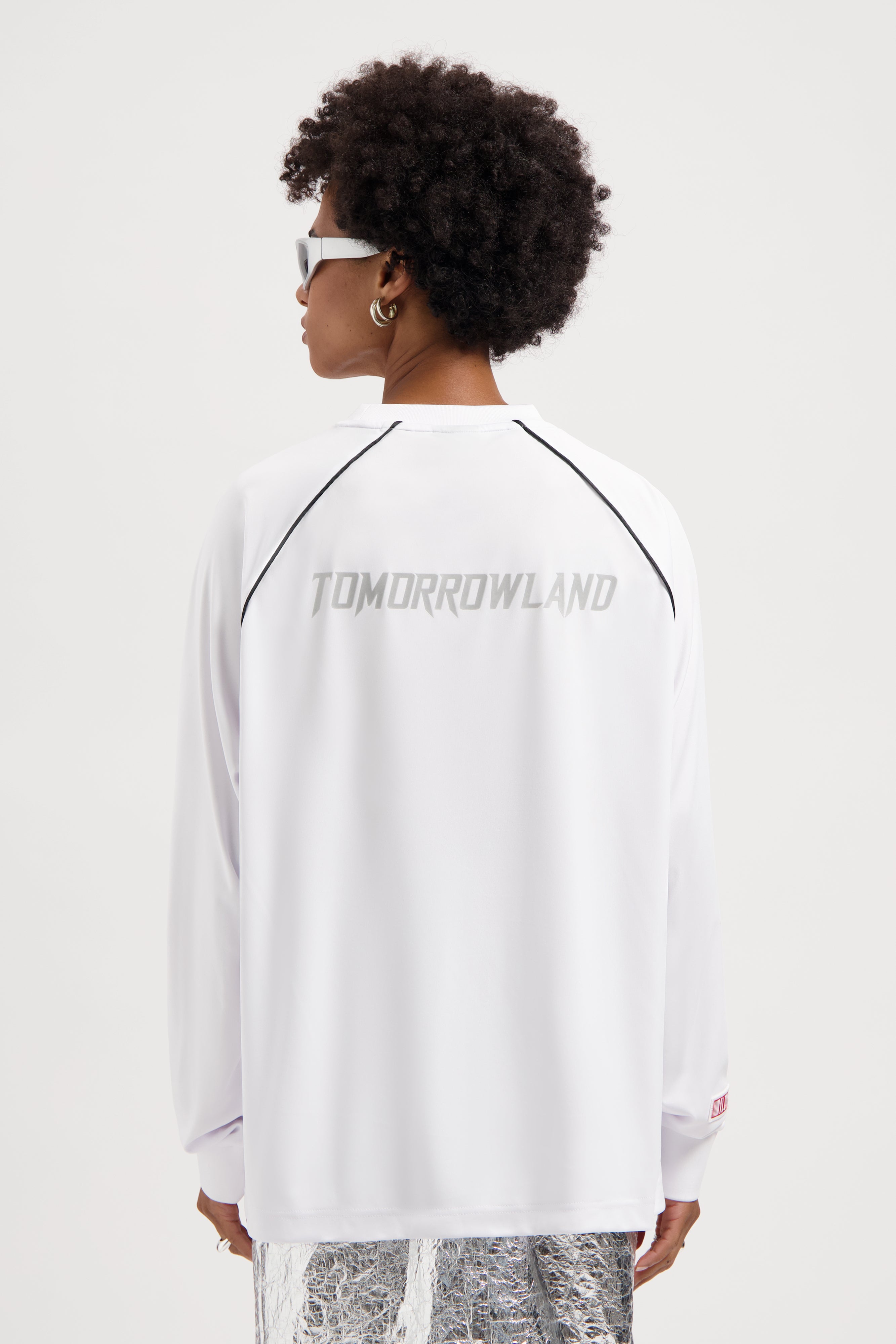 Slogan Baseball Longsleeve White - Tomorrowland Store display picture 1