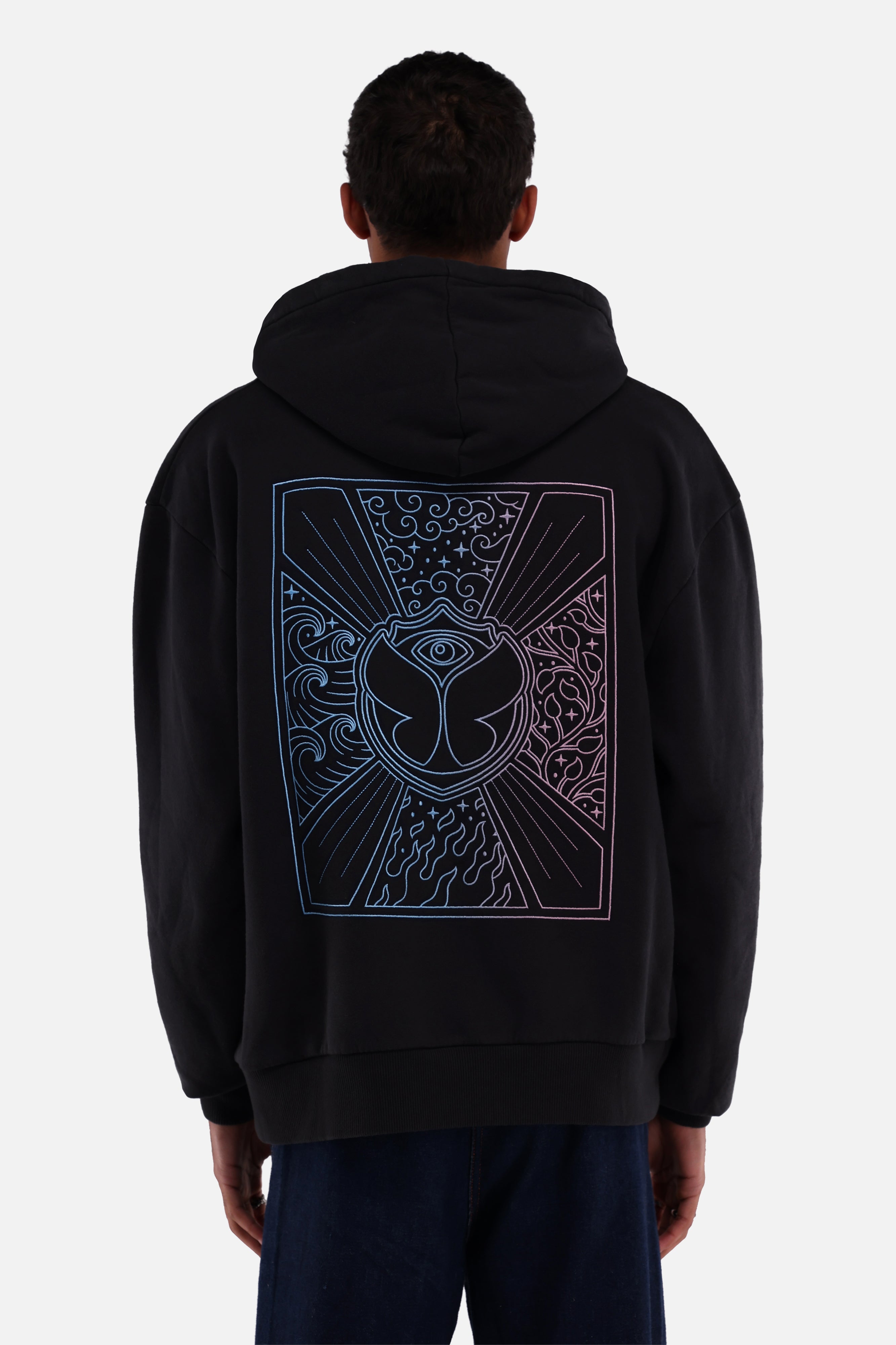 Unity Flag Gradient Hoodie Black - Tomorrowland Store