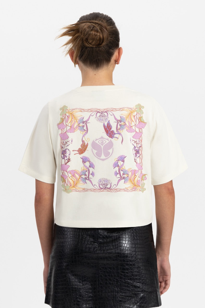 Botanic Cropped T-Shirt White – Tomorrowland Store