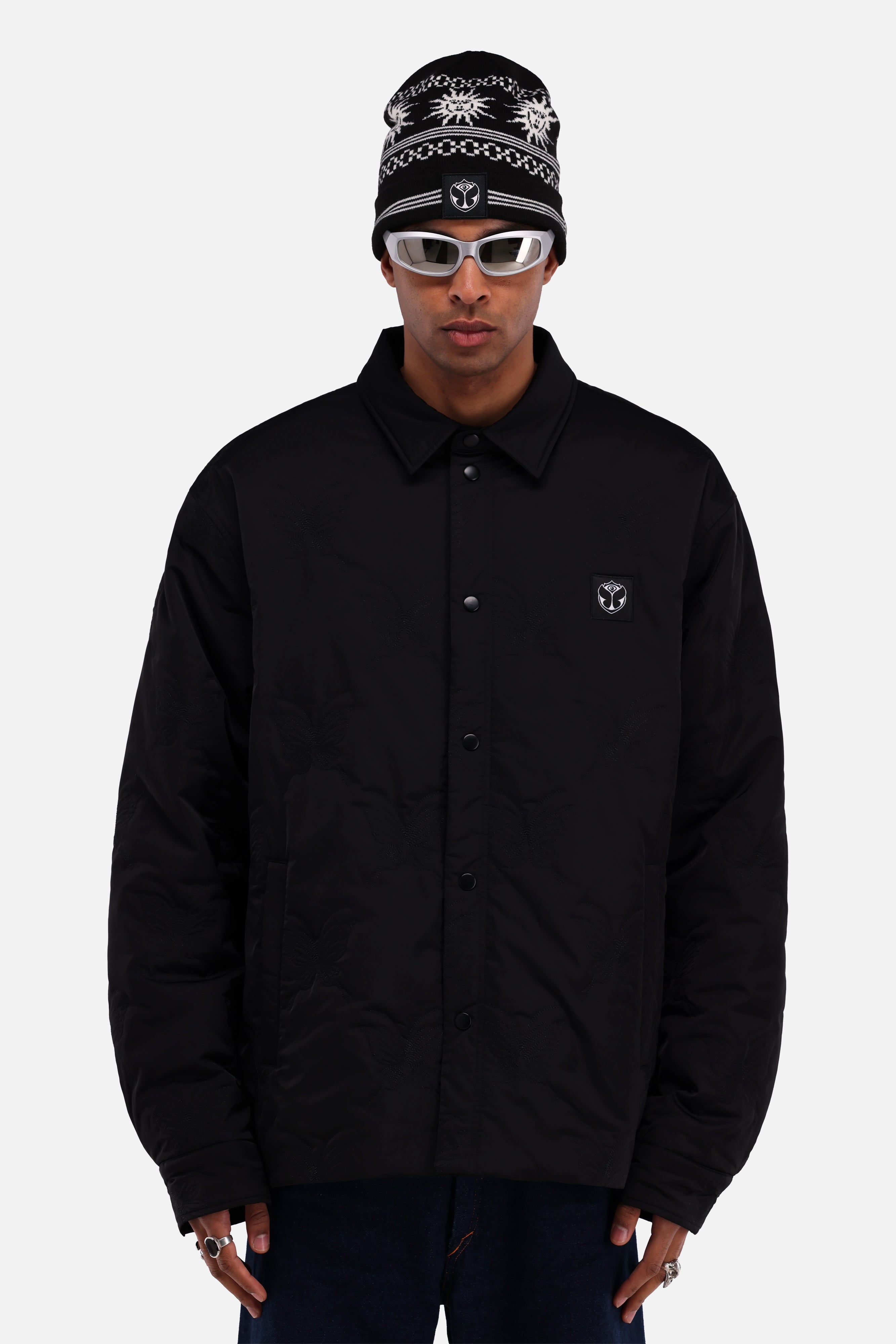 Butterfly Padded Jacket Black - Tomorrowland Store