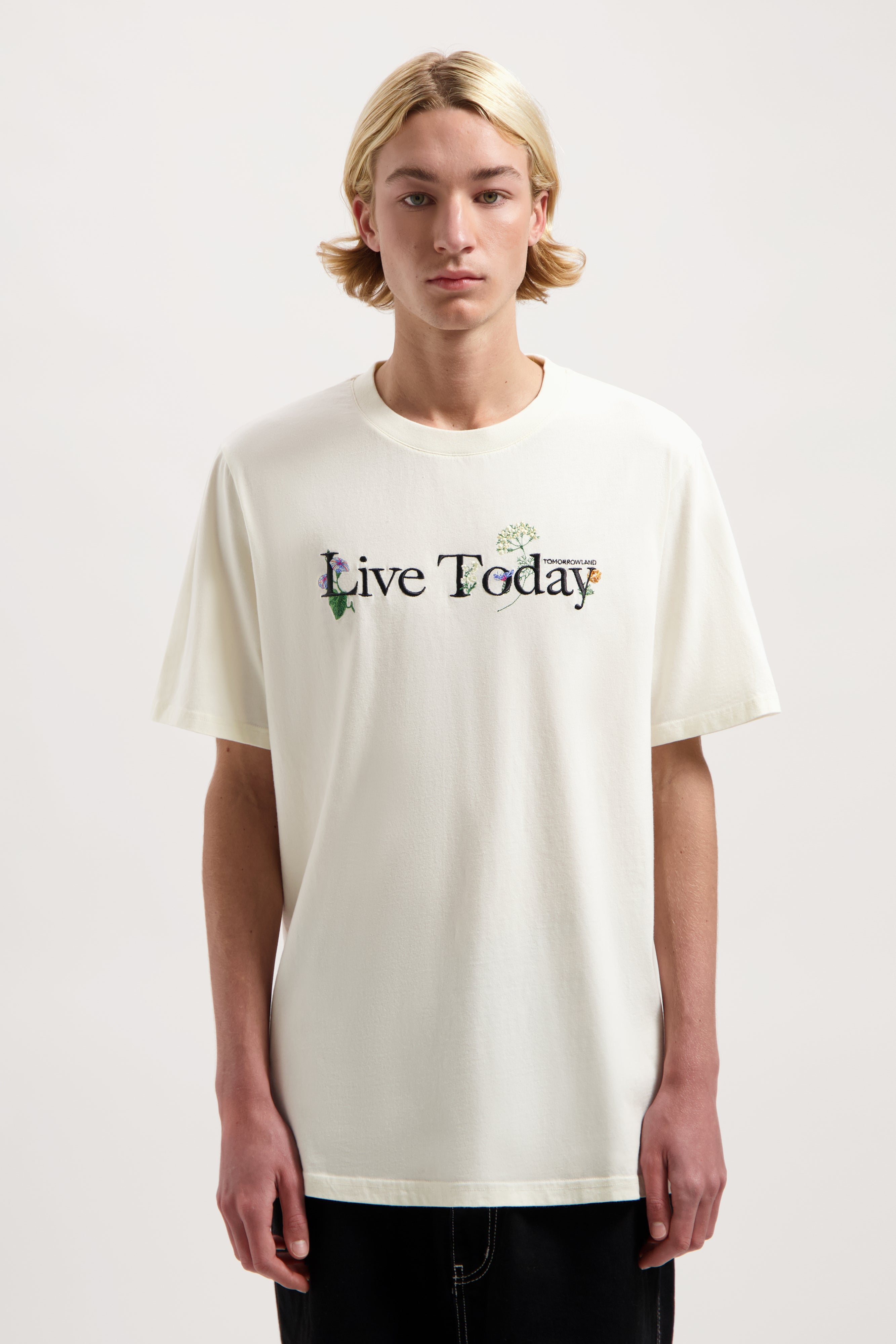 Floral Live T-Shirt White - Tomorrowland Store
