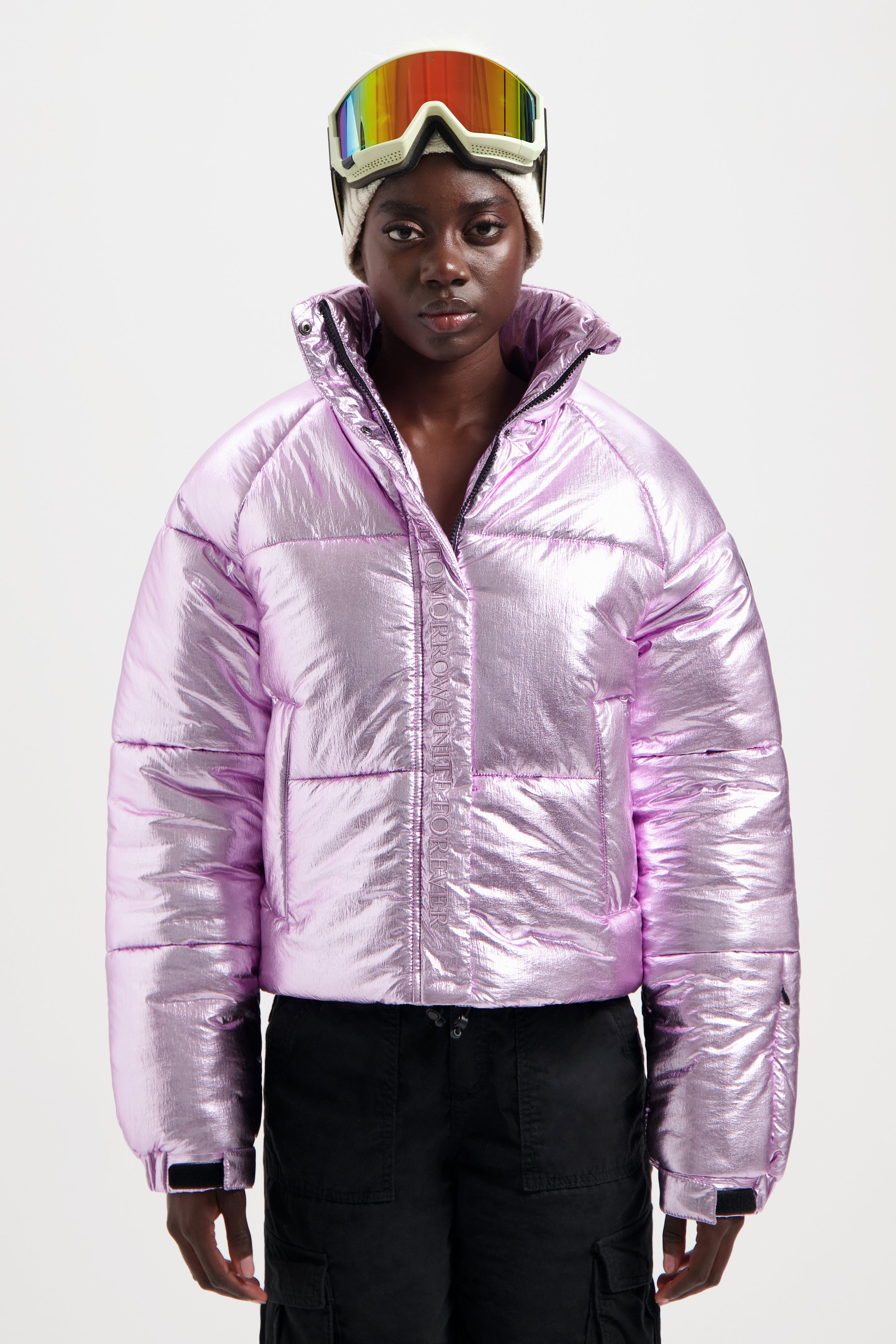 Iridescent shop ski suit