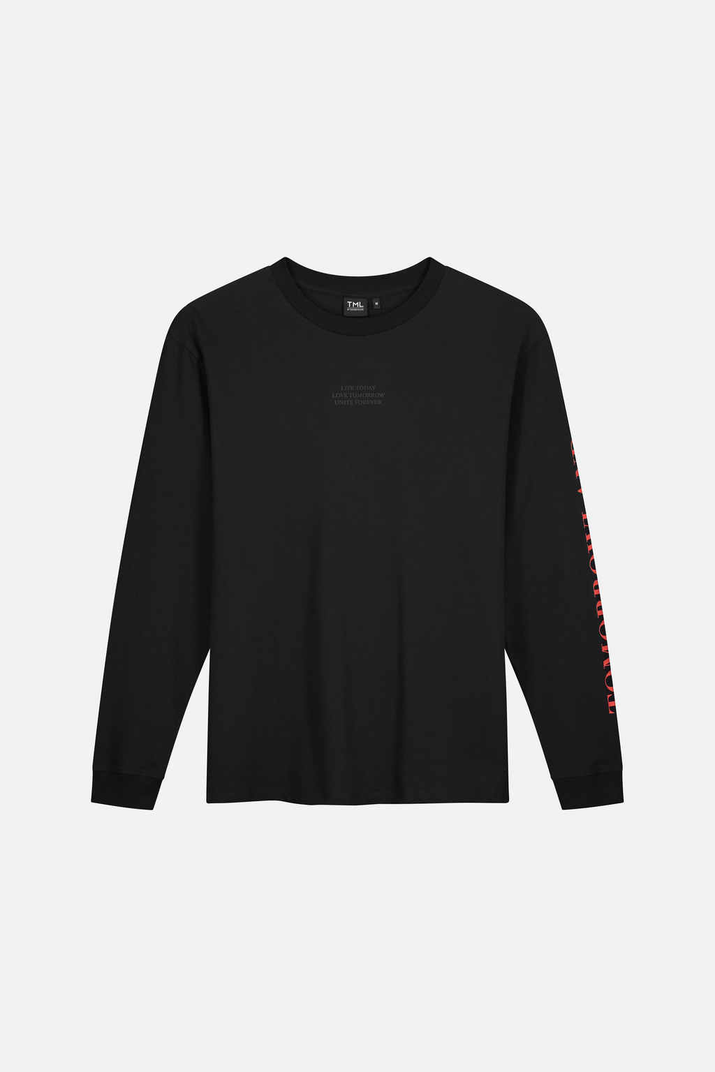 GRAPHIC BACK LONGSLEEVE MEN BLACK