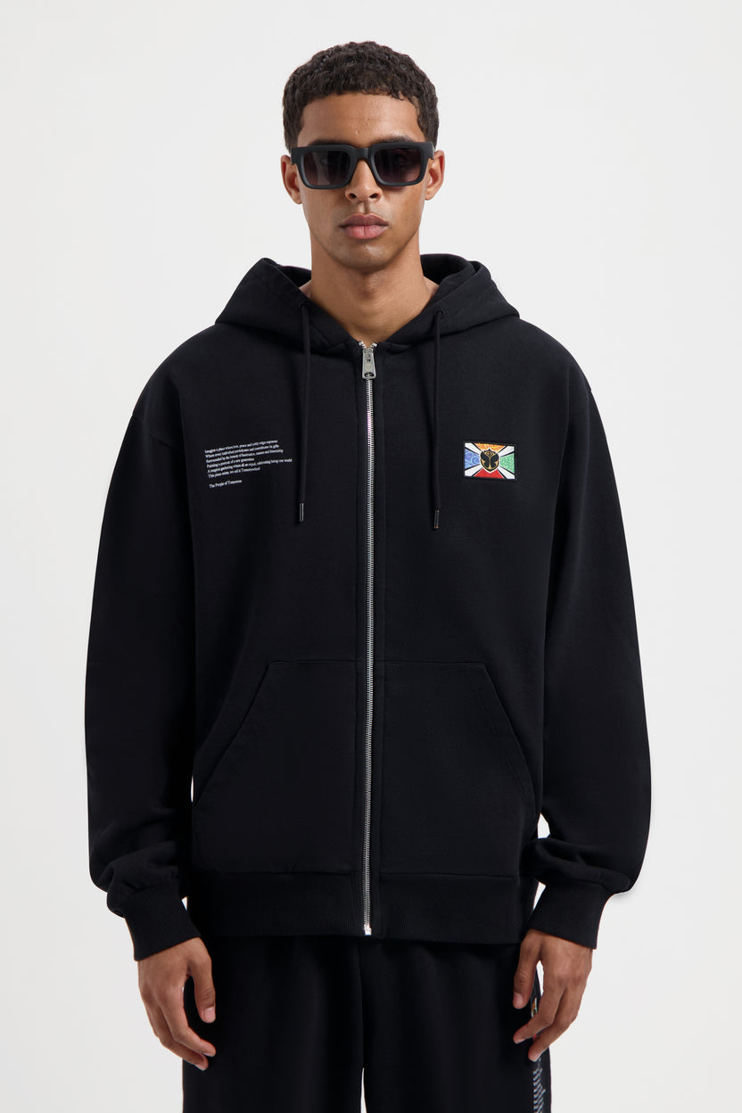 THE UNITY CROP HOODIE SOFT DEMIN JACKET