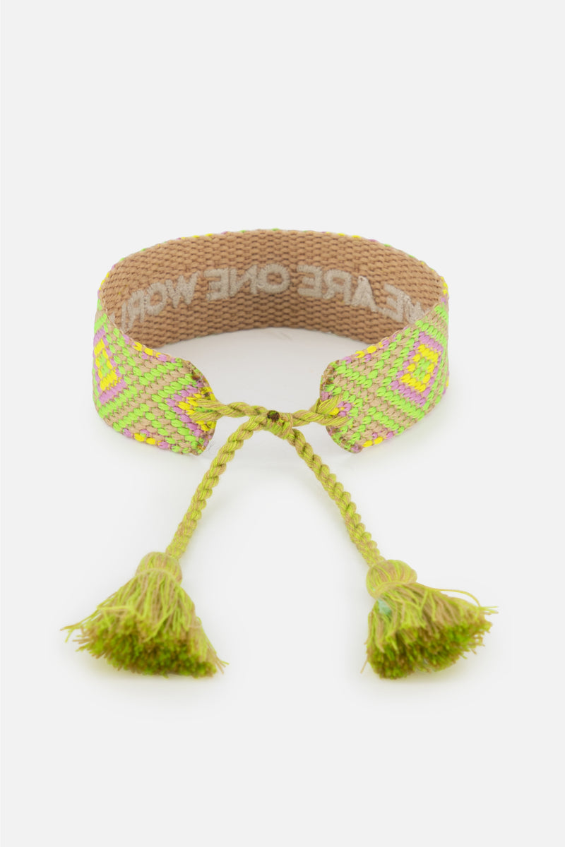 TML by Tomorrowland We Are One World Woven Bracelet Multicolor Back